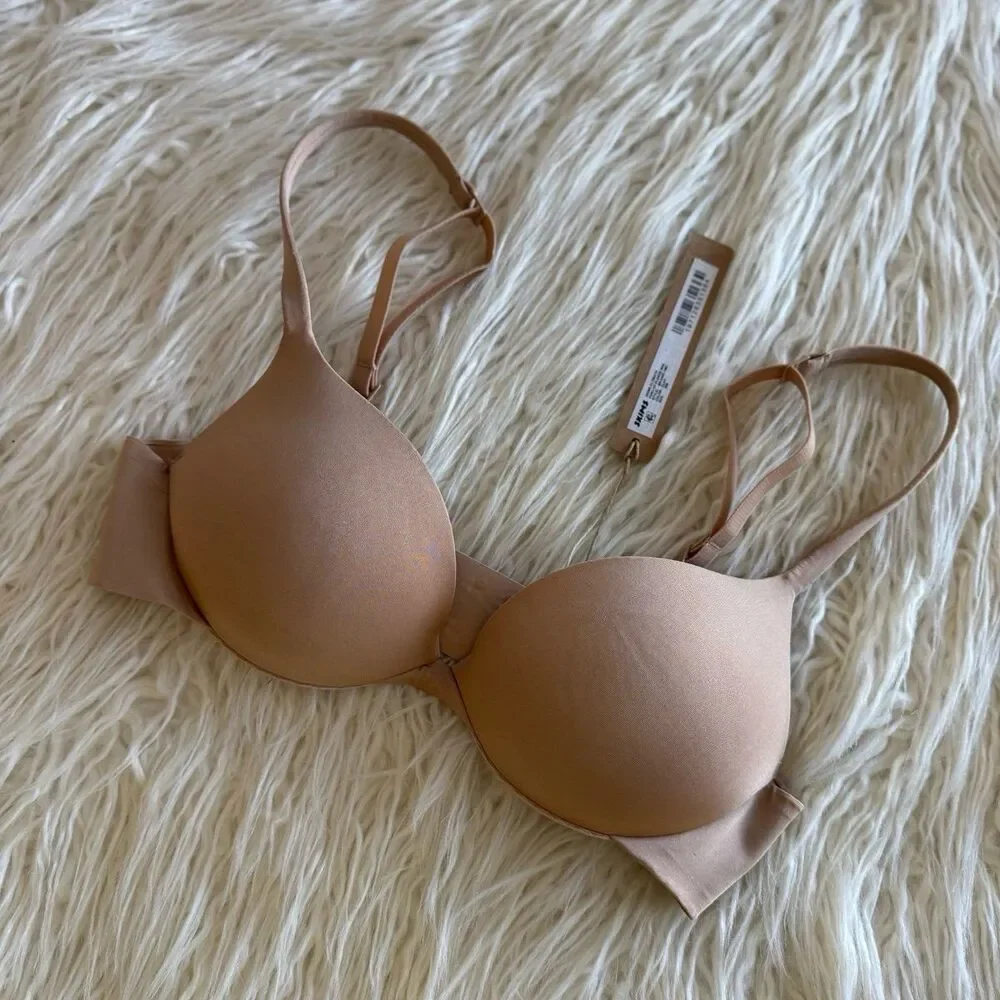 Skims Ultimate Push up Plunge Bra Clay Size 30B - Picture 3 of 6